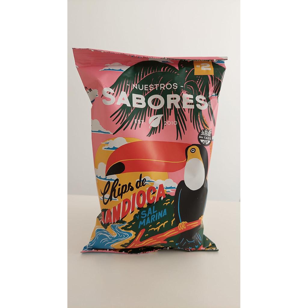 Chips de mandioca y sal Nuestros sabores