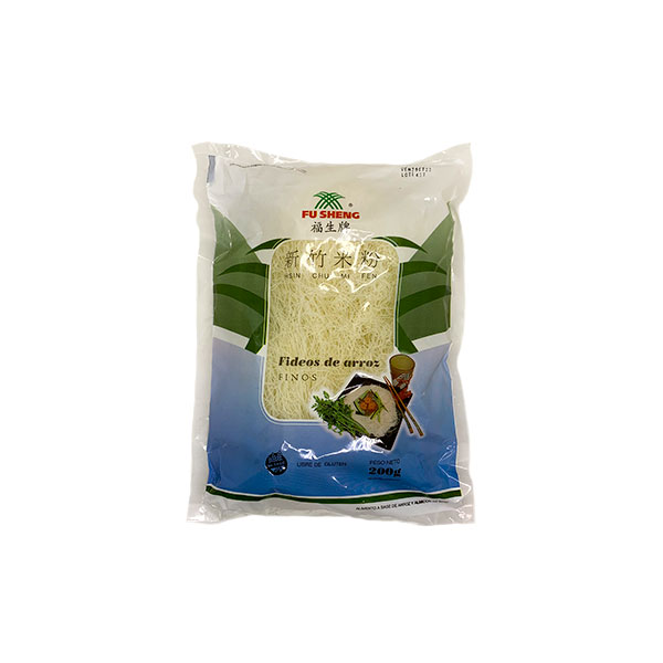 Fideos de arroz finos sin tacc x 200g Fu Sheng