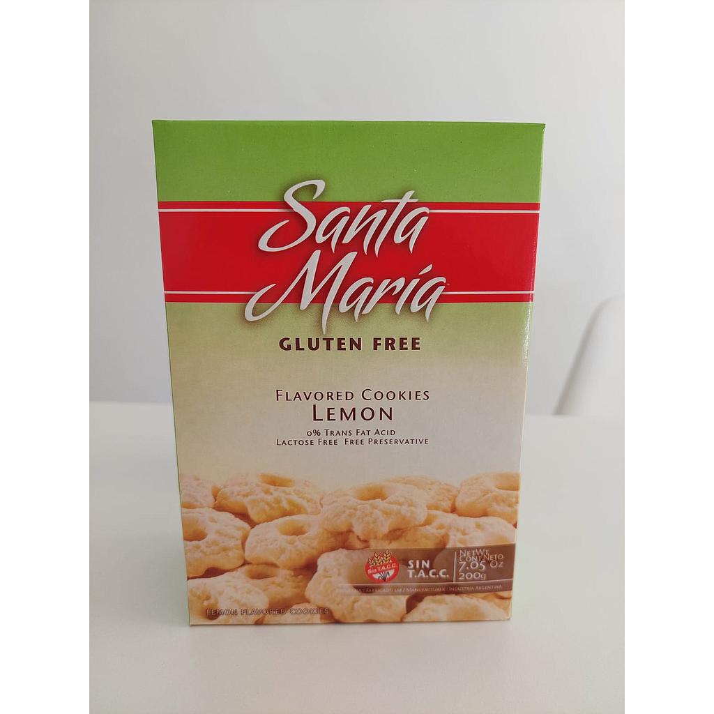 Galletitas de limon sin tacc y sin lactosa 200g Santa Maria