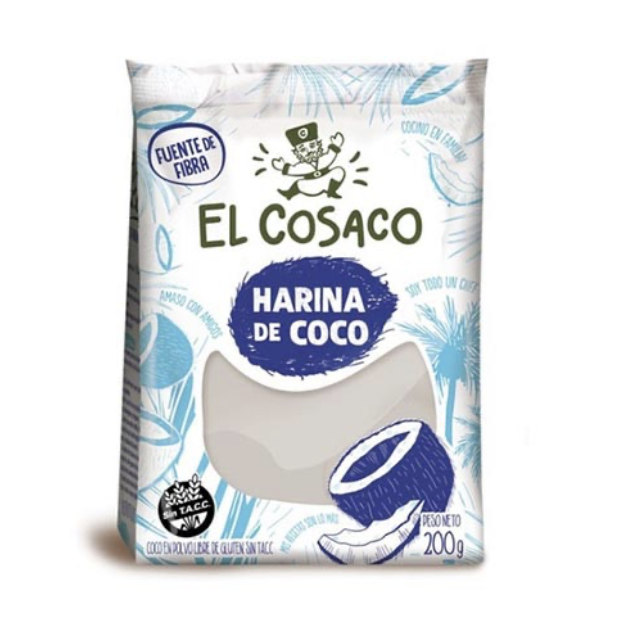 Harina de coco sin tacc 200g El Cosaco