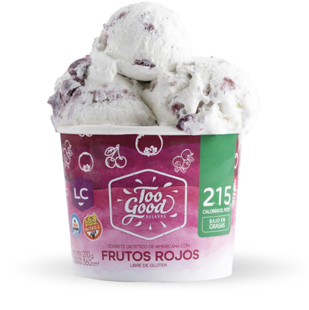 Helado de Americana con frutos rojos CLASICA Tood Good