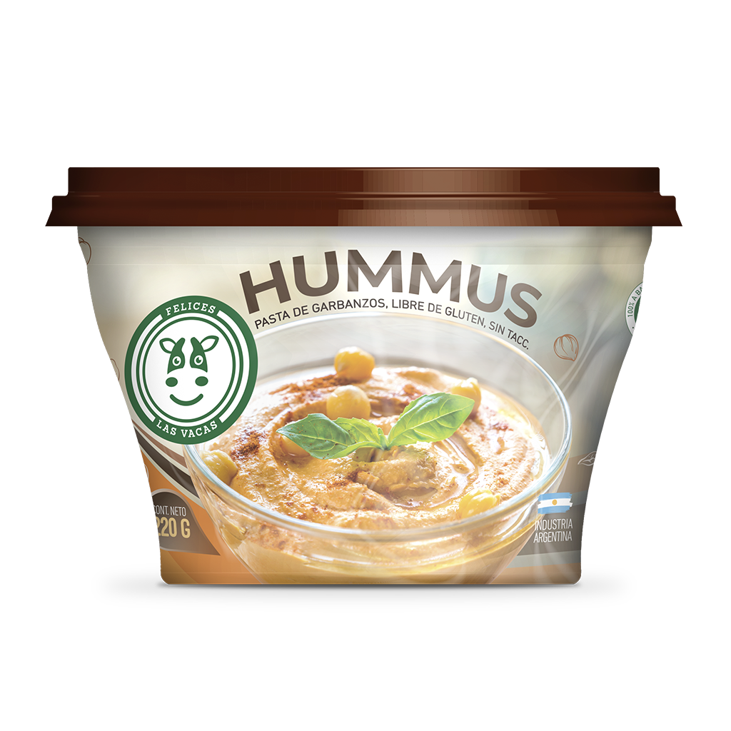 Hummus de garbanzo vegano SIN TACC 230g Felices