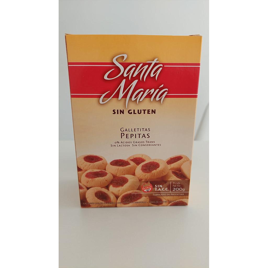 Pepas de membrillo sin tacc y sin lactosa 200g Santa Maria