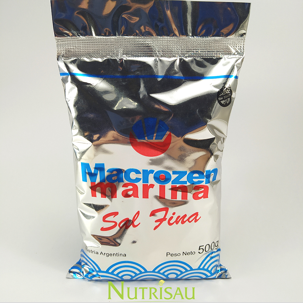 Sal marina 500g Macrozen x 10 unidades