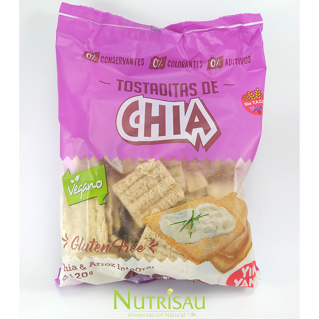 Tostaditas de Chia veganas sin gluten 120g Yin Yan