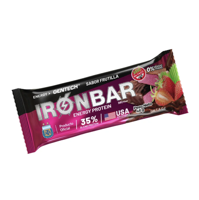 Iron bar frutilla 46g Gentech