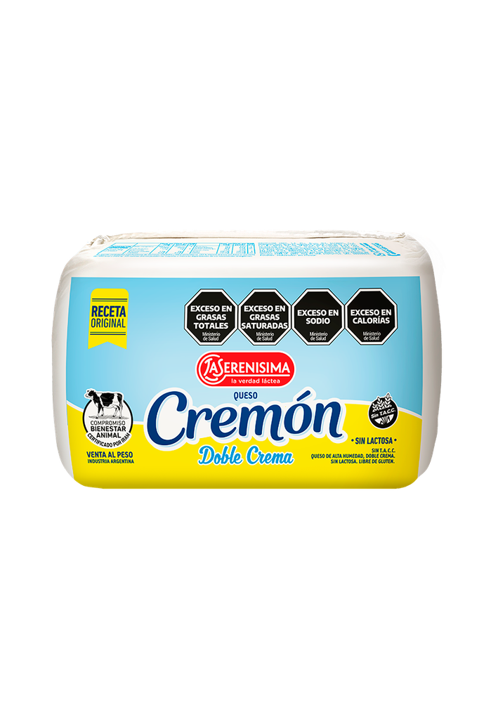 Queso cremoso CREMON doble crema  La Serenisima x 1Kg