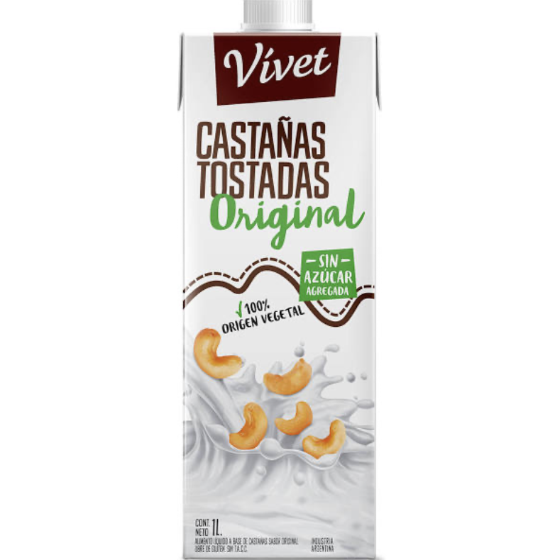 Leche de castañas sin azúcar Original Vivet