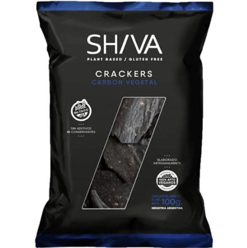 Cracker vegana sin tacc CARBON SHIVA