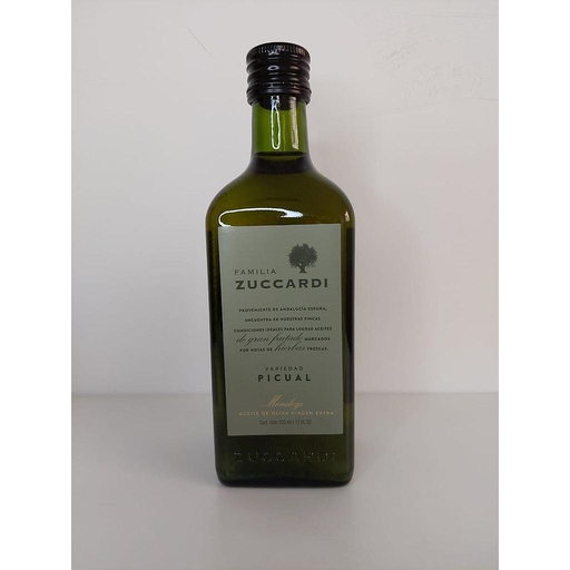 Aceite de oliva extra virgen Picual 500ml Zuccardi