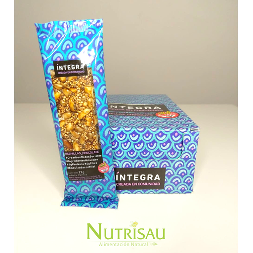 [barrita_INTEGRA27g] Barrita sin gluten Chocolate 27g Integra