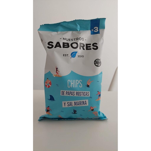 Chips de papas rusticas y sal Nuestros sabores