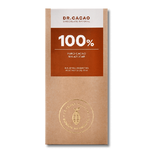 Chocolate al 100% sin azucar 75g Dr Cacao