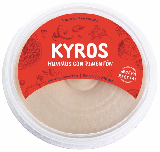 Hummus pimentón picante 230g Kyros