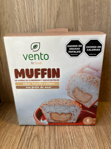 Muffin keto vainilla con pasta de mani x 1 Vento