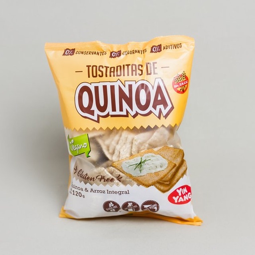 Tostaditas de Quinoa veganas sin gluten 120g Yin Yan