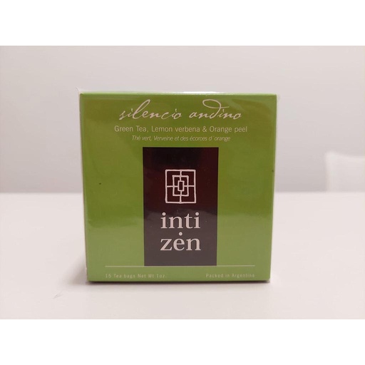 [Tesilencioandino_intizen] Té Verde Silencio Andino 15 saquitos Intizen