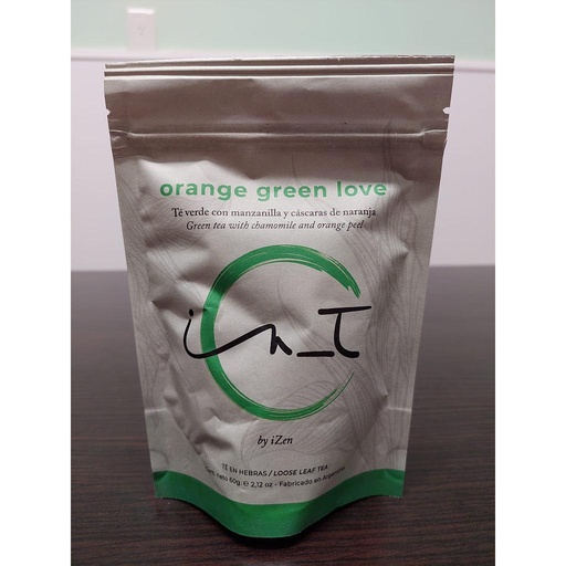 [tehebsOrange_Intizen] Té en hebras Orange Green Love 60g Intizen