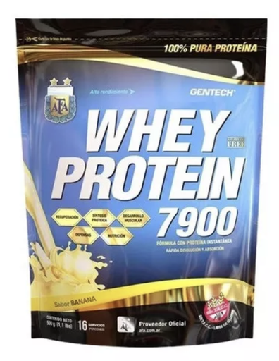 Whey protein 7900 banana 1kg Gentech