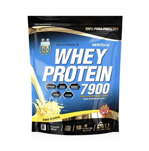 Whey protein 7900 banana 500g Gentech