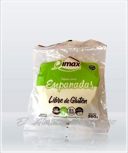 Discos Empanadas Sin Gluten x12 unidades Dimax